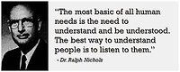 About Relationship Counselling. listening quote